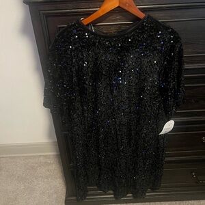 Arula Black Sequin Women's Dress
